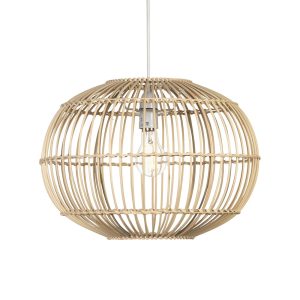 Bishan ceiling lamp shade in natural rattan main image