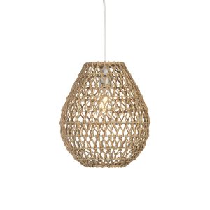 Linz 28cm diameter ceiling lamp shade in paper string main image