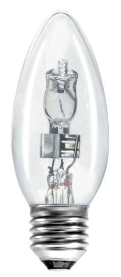 Bell 10 Pack Energy Saving 28w ES Clear Candle Lamps