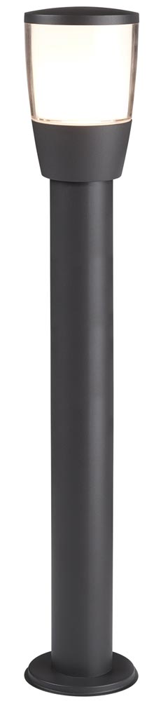 Tucson 90cm Outdoor Bollard Post Light Dark Grey White Shade IP44