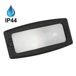 Recessed letterbox outdoor brick light in black main image