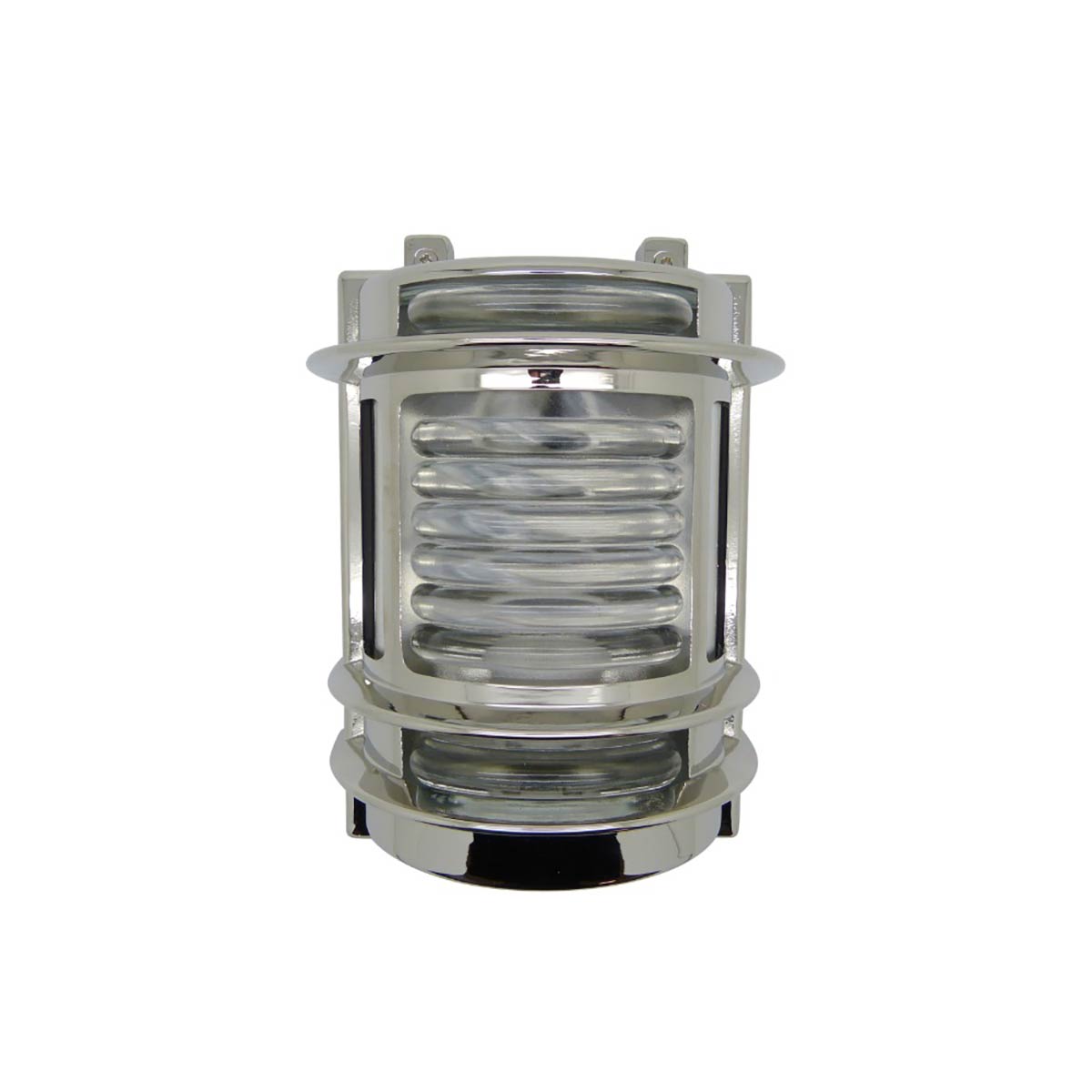 Solid Brass Nautical Outdoor Wall Lantern Polished Nickel IP64