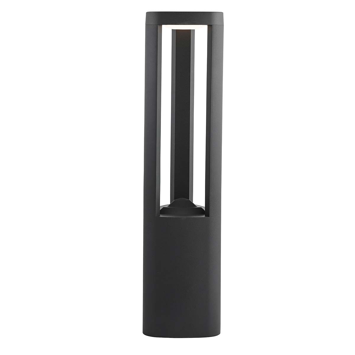 Michigan 50cm Modern LED Outdoor Post Light Dark Grey