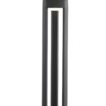 Michigan 80cm Modern LED Outdoor Post Light Dark Grey