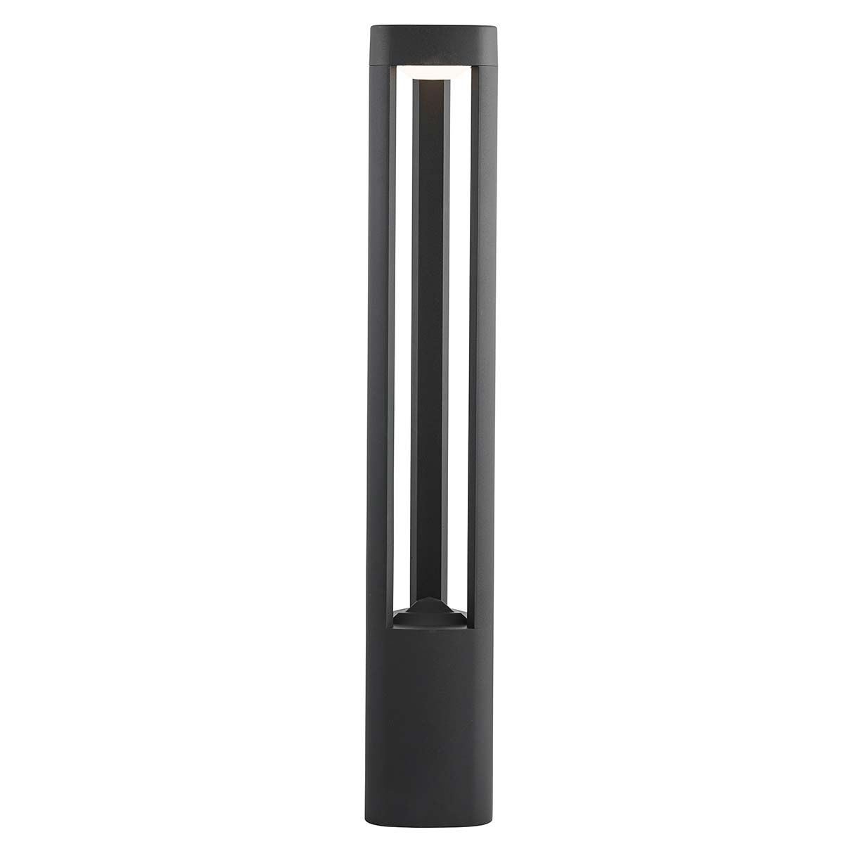 Michigan 80cm Modern LED Outdoor Post Light Dark Grey