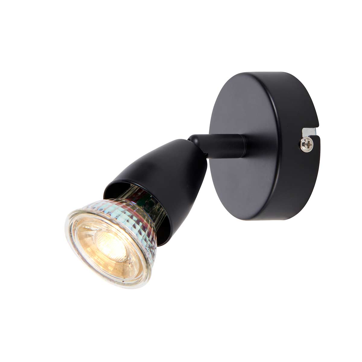 Amalfi Modern Single Wall Or Ceiling Spotlight Matt Black