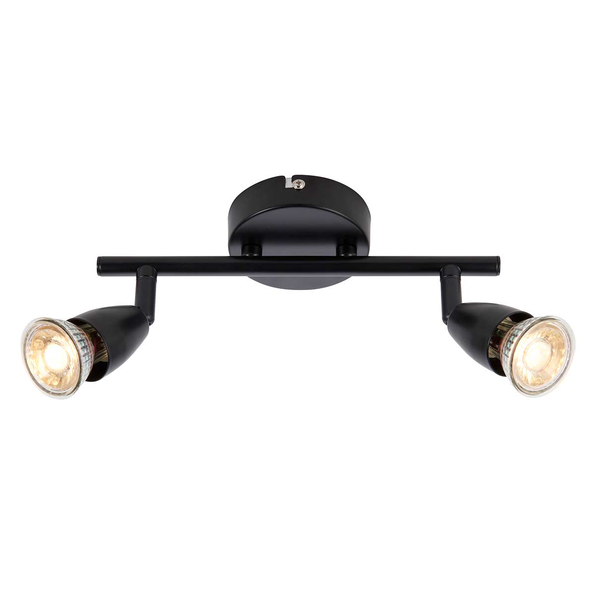 Amalfi Modern 2 Light Ceiling Spotlight Bar Matt Black