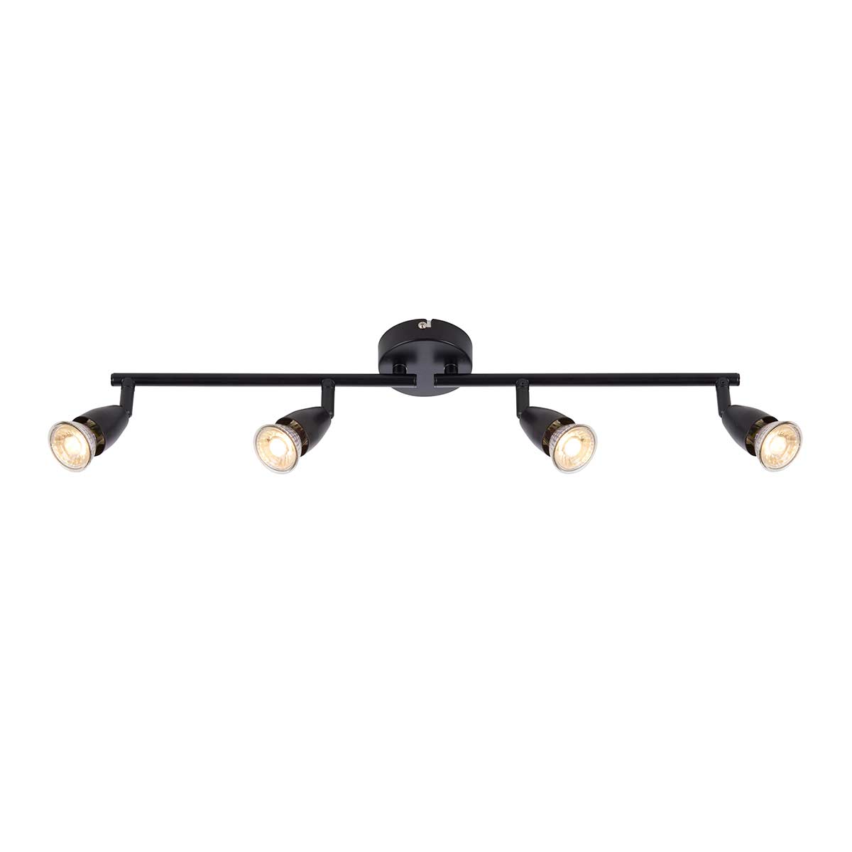 Amalfi Modern 4 Light Ceiling Spotlight Bar Matt Black