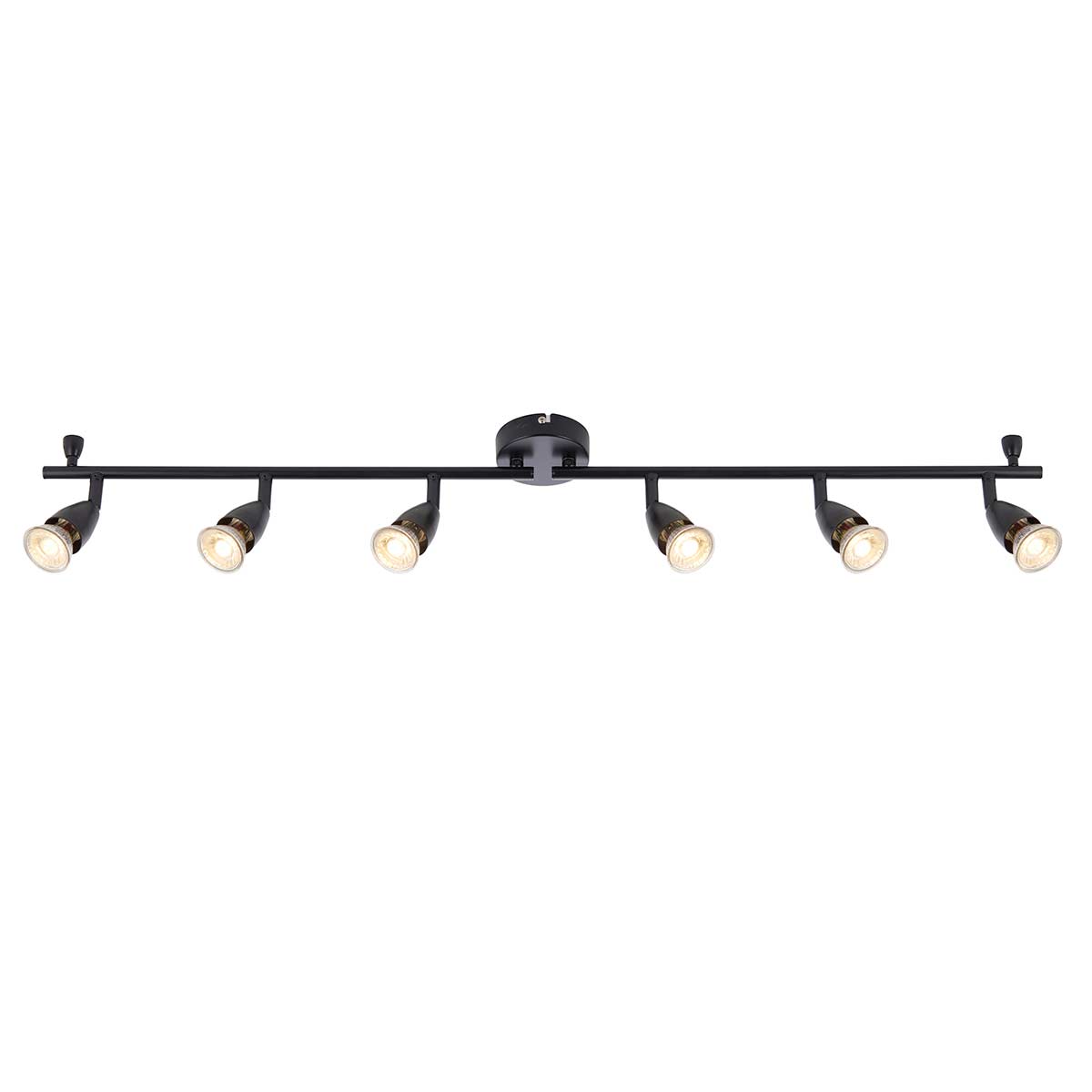 Amalfi Modern 6 Light Ceiling Spotlight Bar Matt Black
