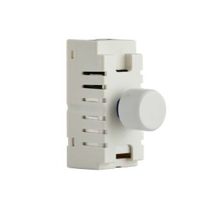 Quality universal 5 - 250w LED dimmer module shown complete with white button