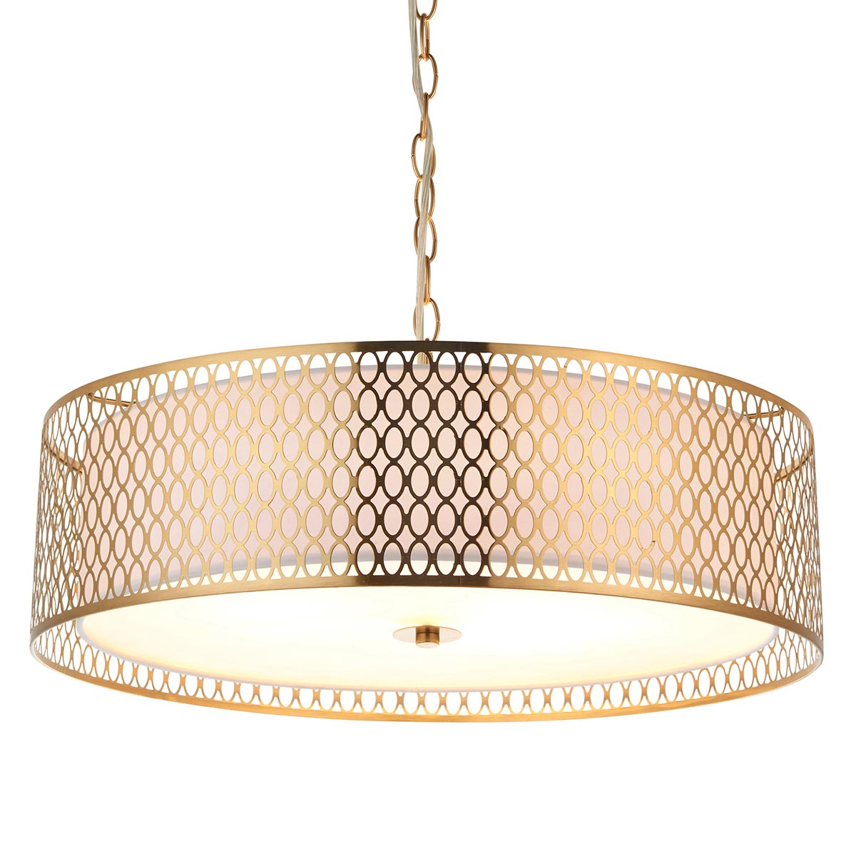 Endon Cordero 3 Light Ceiling Pendant Gold Finish