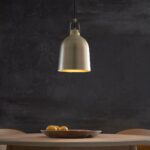 Endon Lazenby Industrial Pendant Light Antique Brass