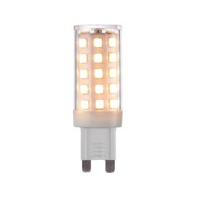 Dimmable G9 LED lamp, 5w with 470 lumens in warm white lit