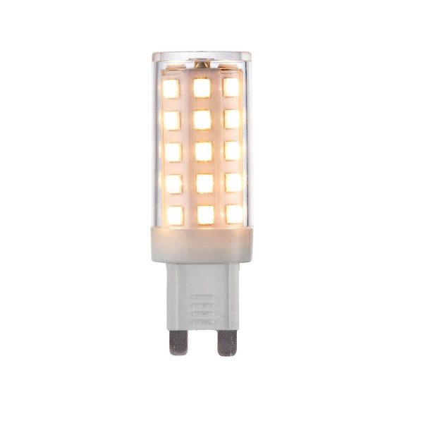 Dimmable G9 LED lamp, 5w with 470 lumens in warm white lit