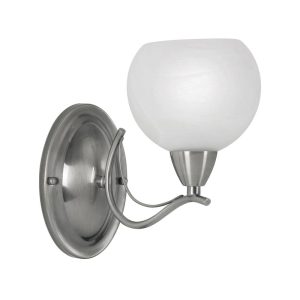 Luanda elegant single wall light in antique chrome