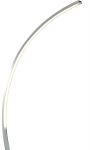 Colton 24w LED Contemporary Curved Floor Lamp Dimmer Satin Silver