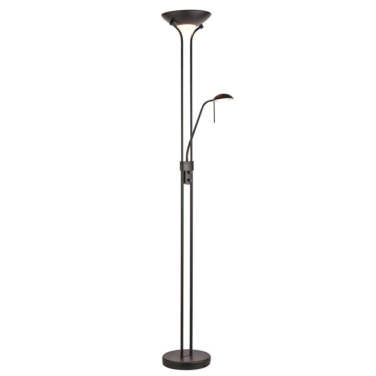 Rome Matt Black Mother And Child Floor Lamp