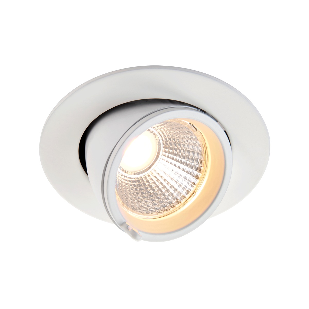 Axial 15W CCT LED Tilt Down Light Matt White 1400 Lm