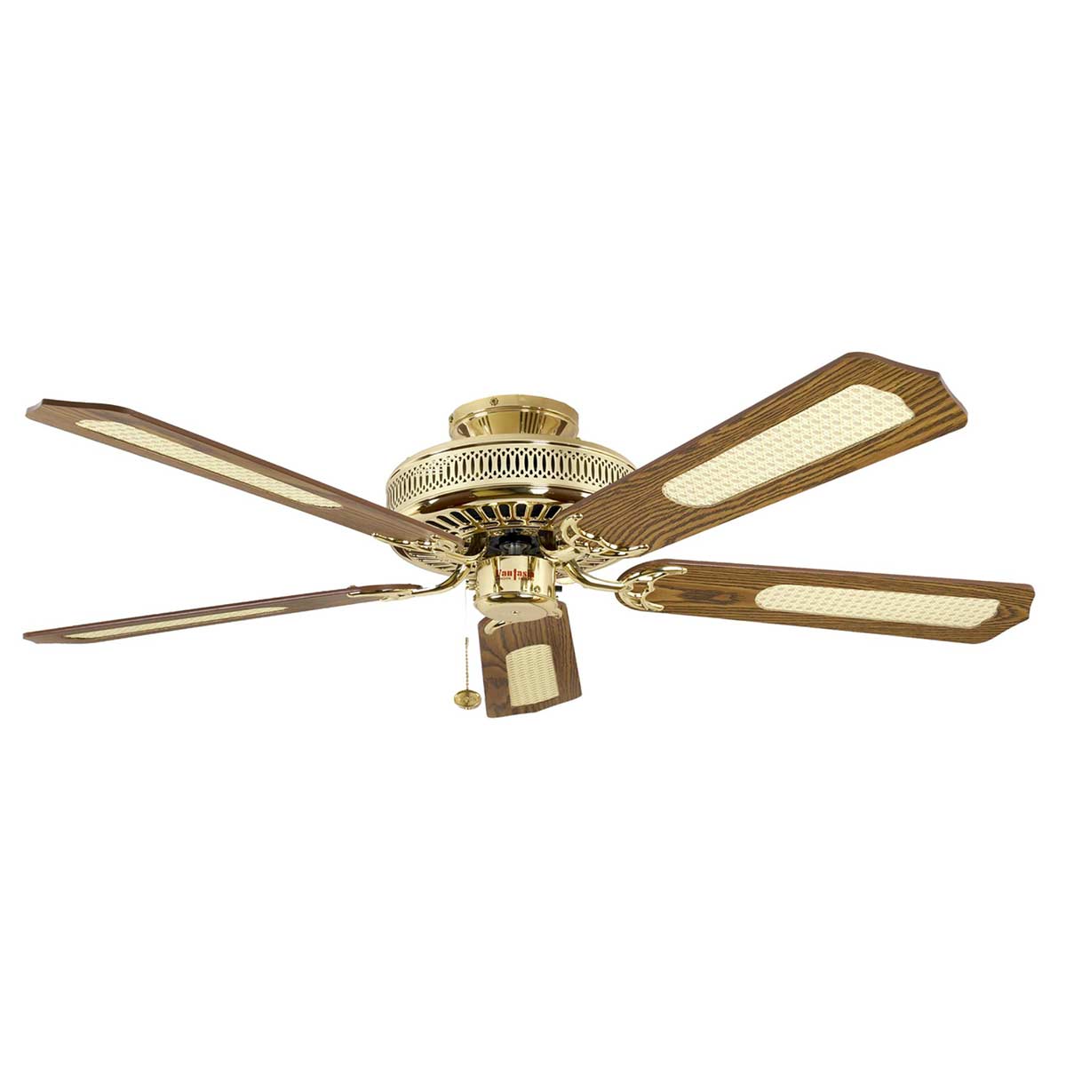 Fantasia Classic 52″ Ceiling Fan Without Light Polished Brass