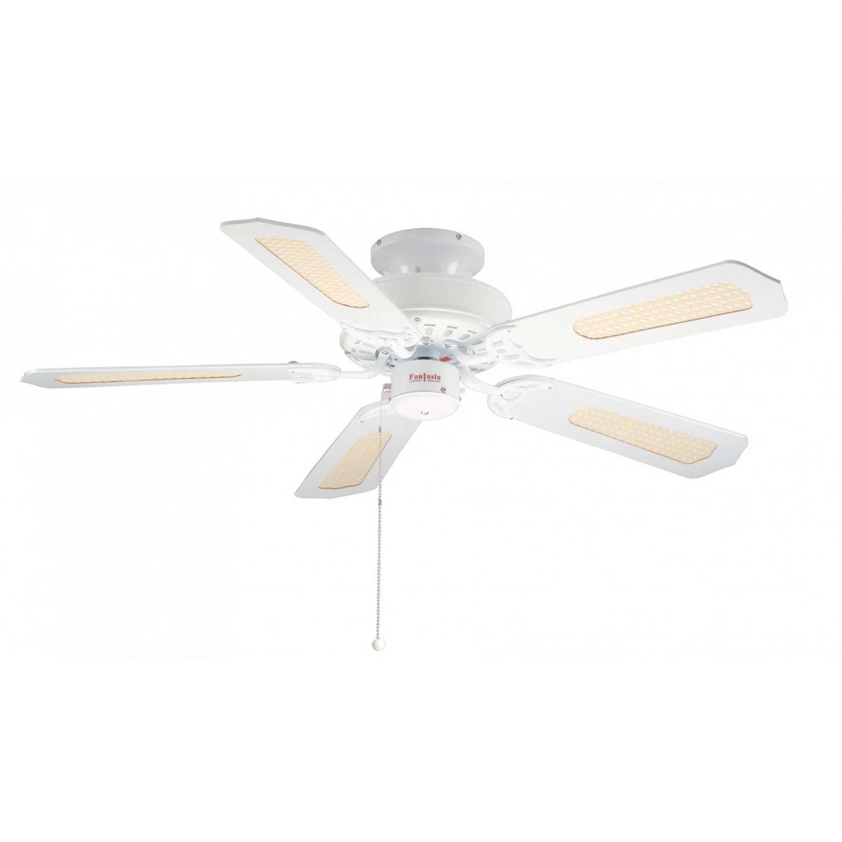Fantasia Belaire 42″ Ceiling Fan Without Lights Gloss White