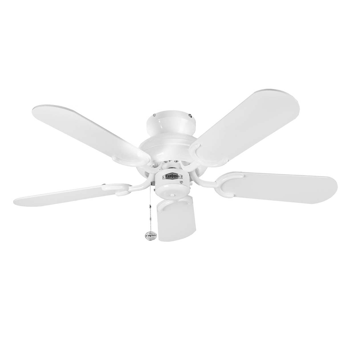 Fantasia Capri 36″ Ceiling Fan Without Light Kit Gloss White