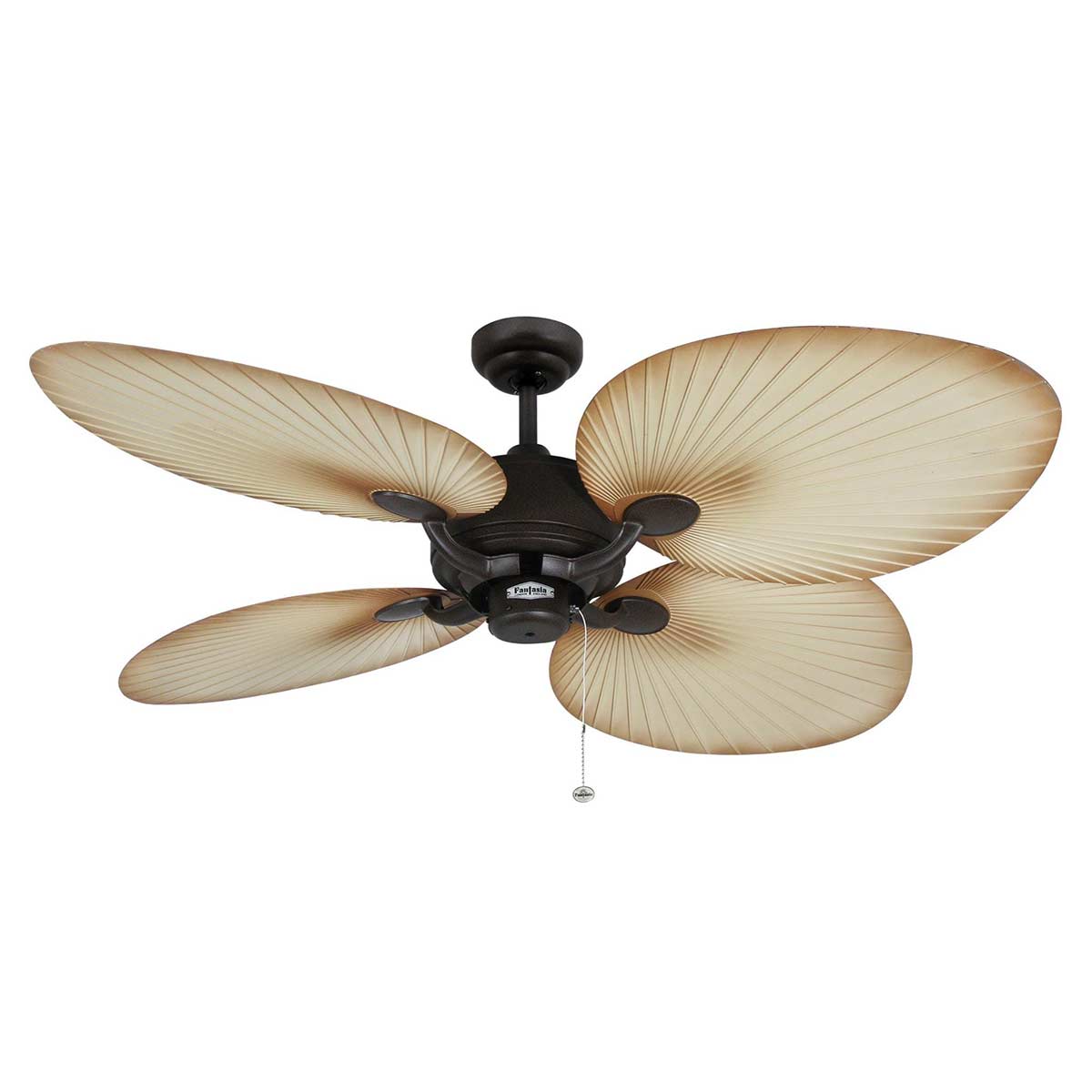 Fantasia Palm 52″ Outdoor Ceiling Fan Chocolate Brown IP54