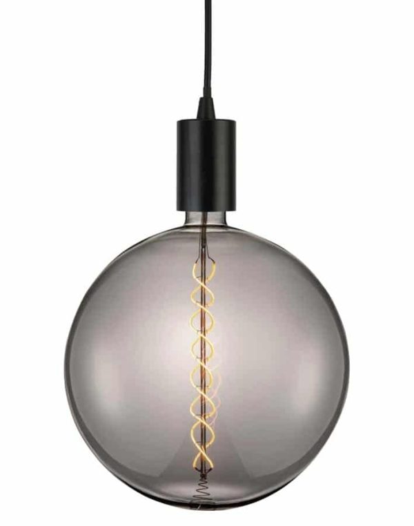 Giant Globe 8w LED Spiral Filament Lamp Bulb Smoked E27