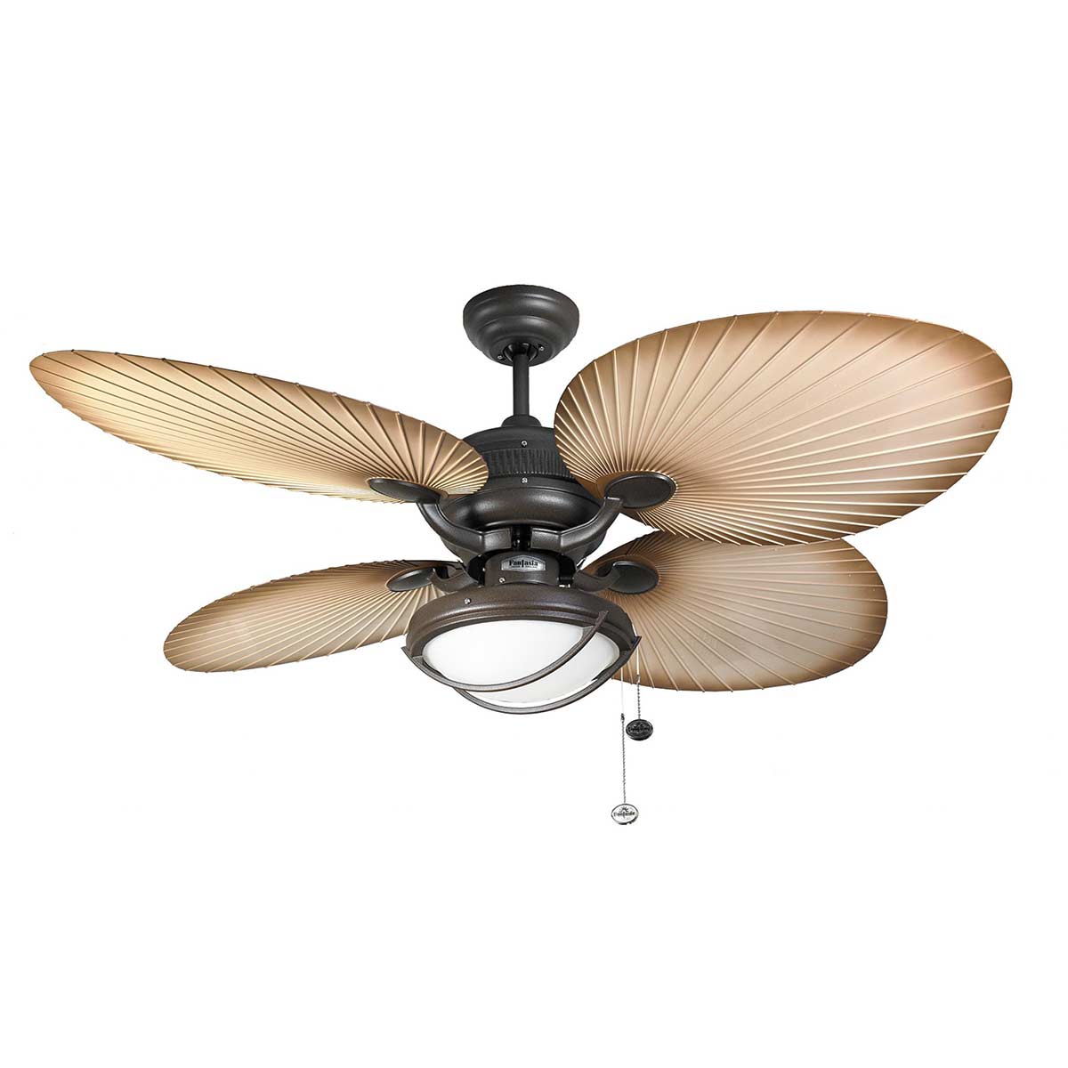 Fantasia Palm 52″ Outdoor Ceiling Fan Light Chocolate Brown IP54