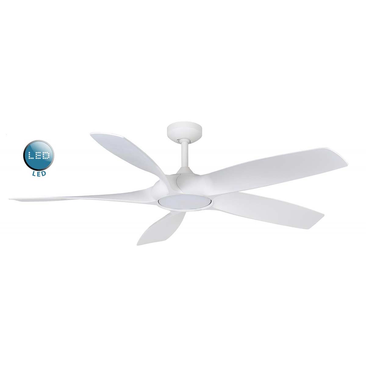 Fantasia Sirocco Remote Control 54″ Ceiling Fan LED Light White
