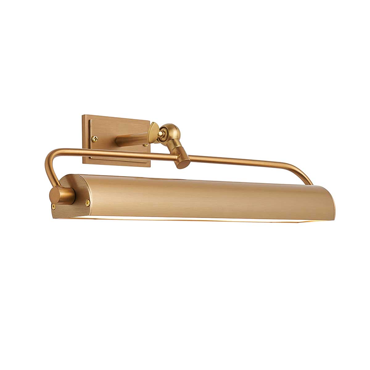 Nantes 36cm Trough Rechargeable Picture Light in Warm Brass