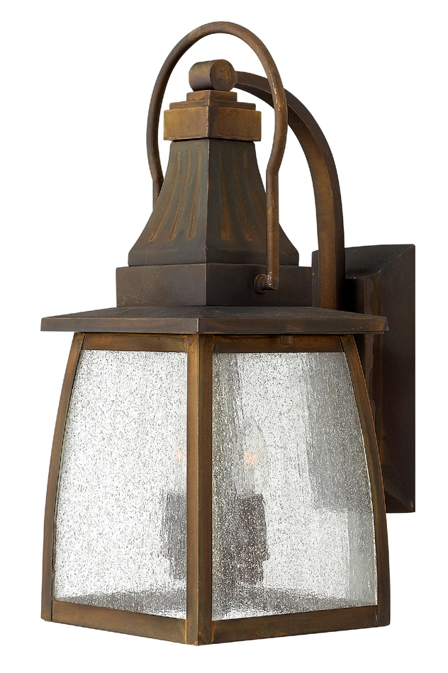 Hinkley Montauk Solid Brass 2 Light Medium Outdoor Wall Lantern