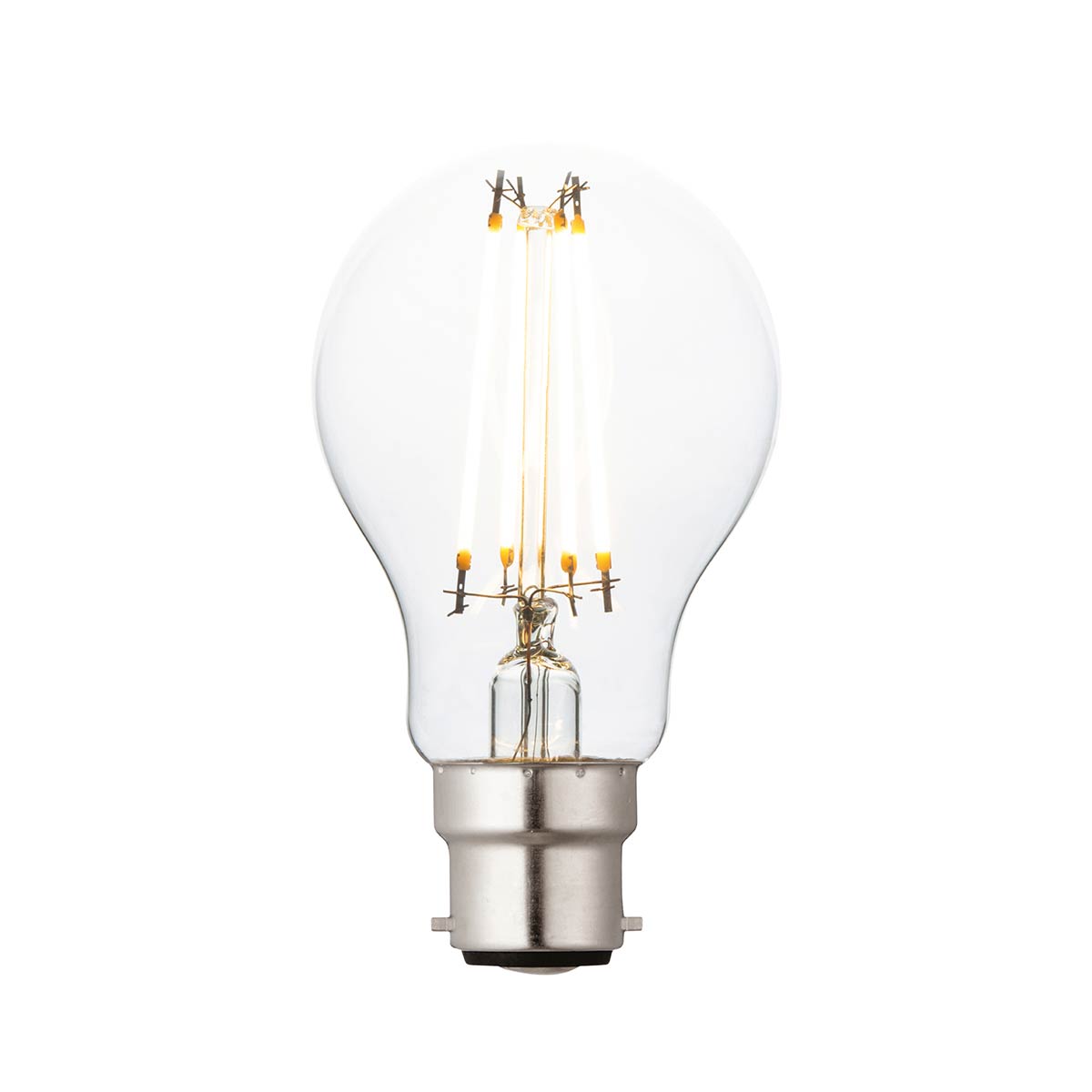 B22 LED Filament GLS Light Bulb Warm White 806 Lumen