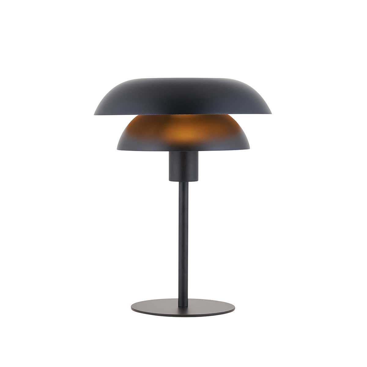 Endon Lyon 1 Light Modern Table Lamp in Matt Black