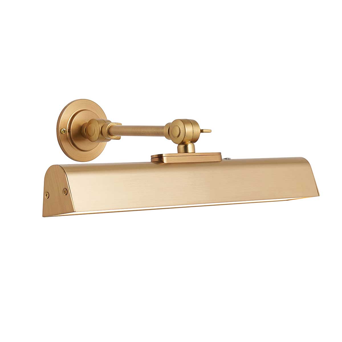 Dalyan 33cm Trough Rechargeable Picture Light in Warm Brass