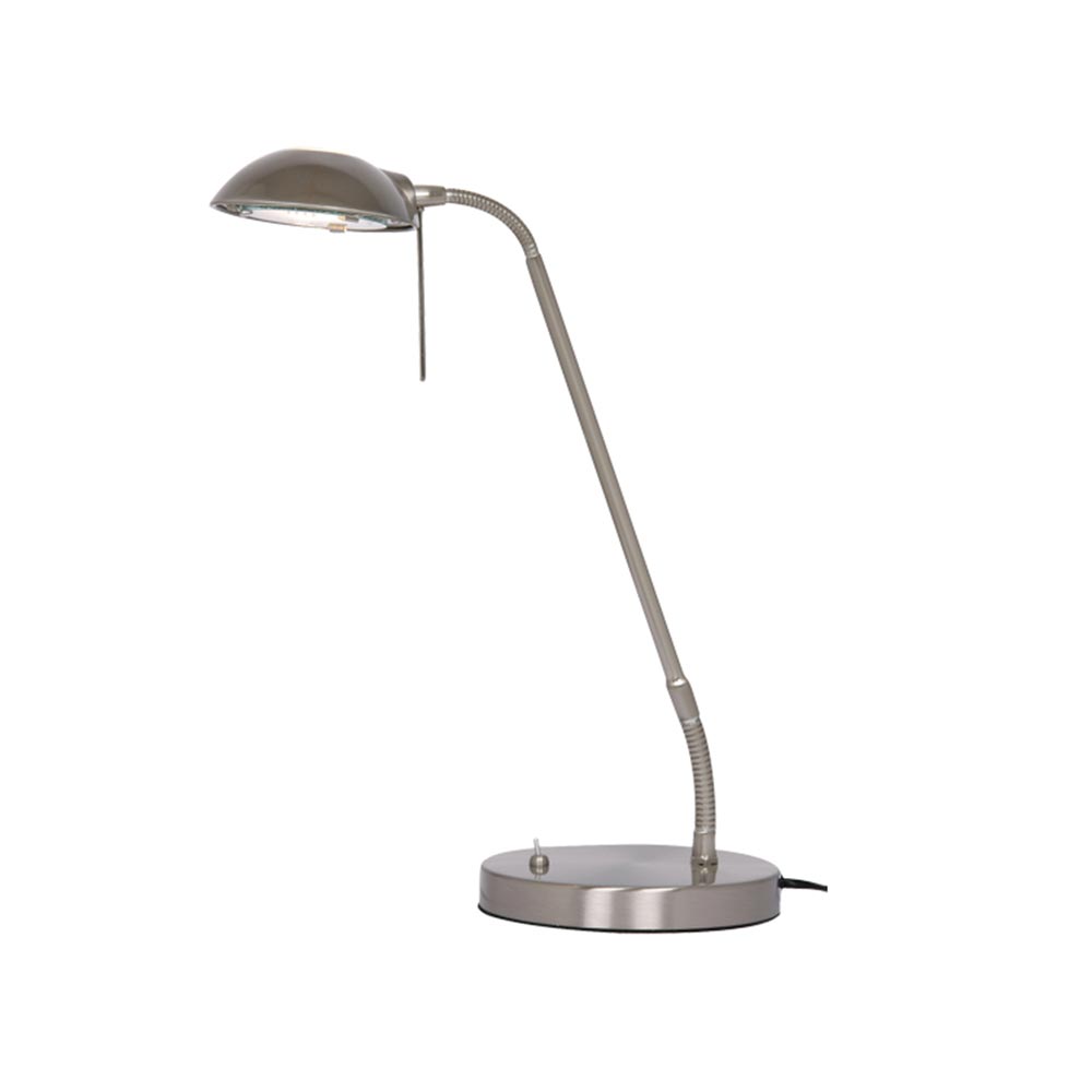 Metis Adjustable Table / Desk Reading Lamp Antique Chrome