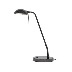 Metis adjustable table or desk reading lamp in black chrome main image