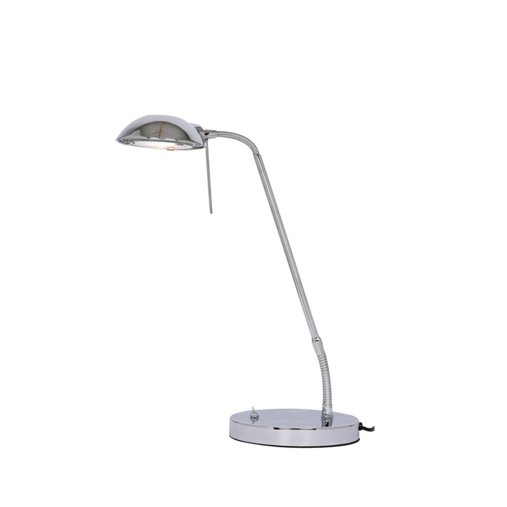 Metis Adjustable Table / Desk Reading Lamp Polished Chrome