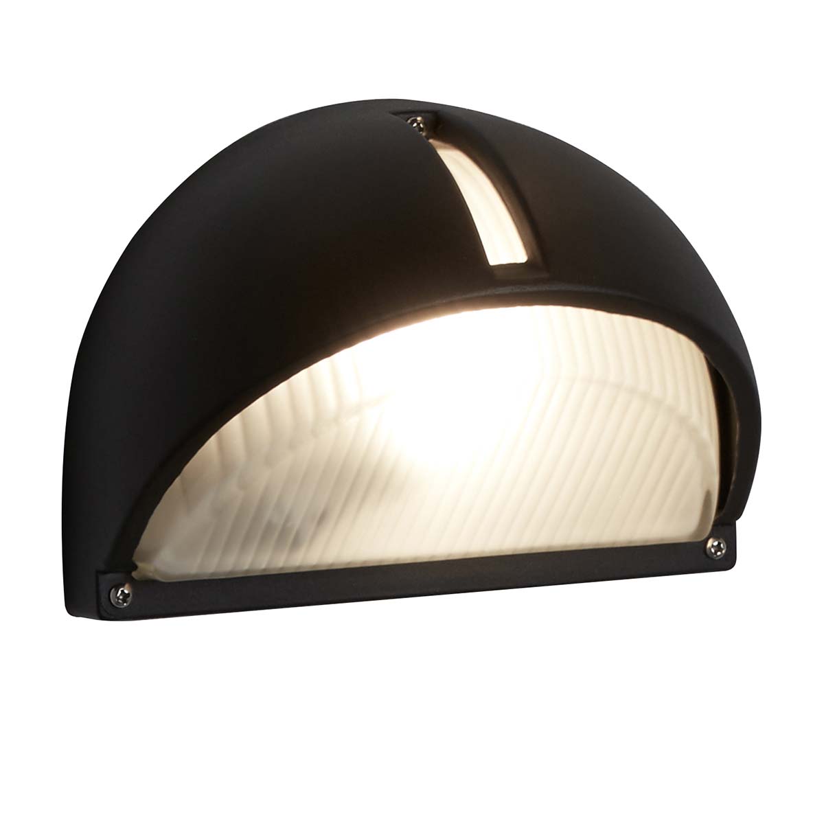 Kentucky Black Aluminium Angled Outdoor Wall Light IP44