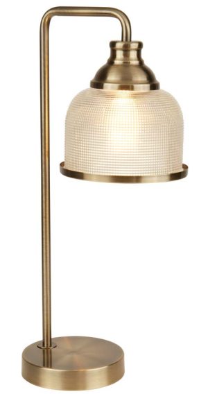 Bistro II 1 light table lamp in antique brass