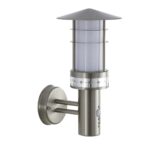 Pagoda Outdoor PIR Sensor Wall Light Stainless Steel