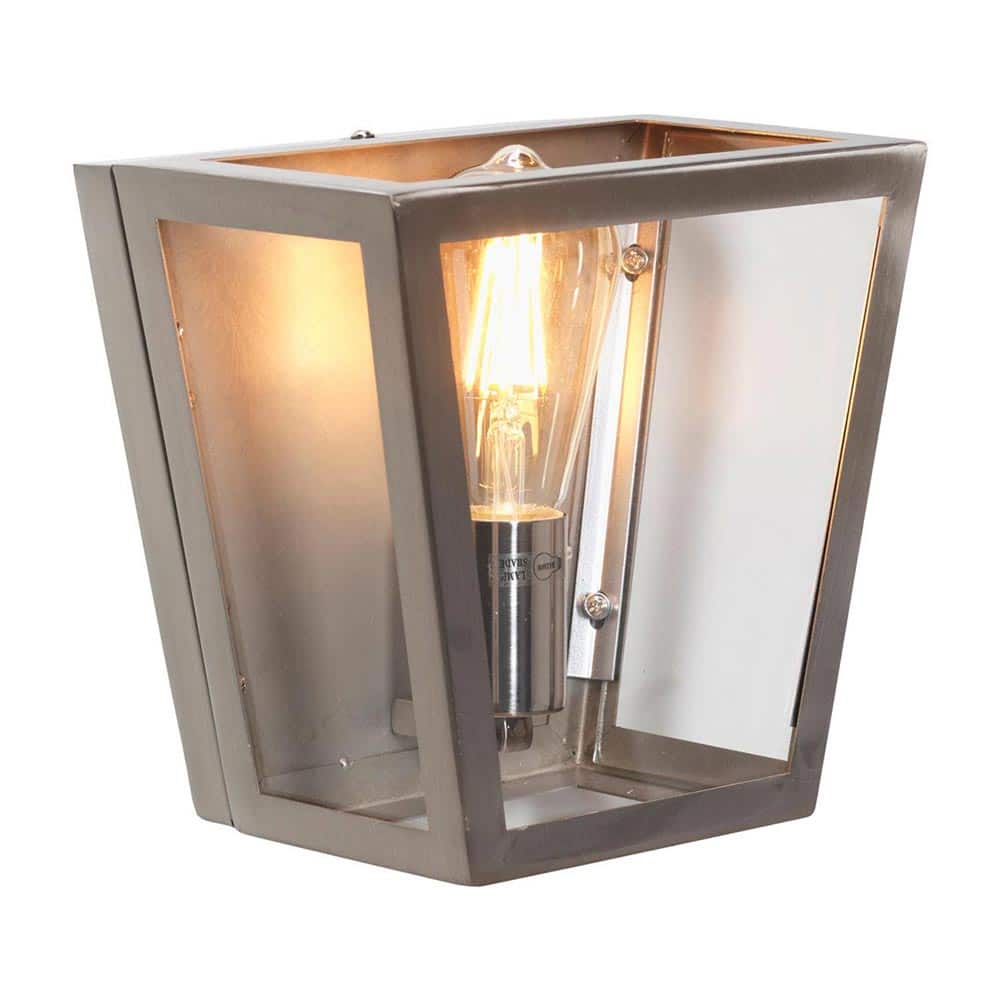 Riga Single Wall Light Antique Chrome Industrial Style