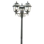 New Orleans Black And Gold 3 Head Garden Lamp Post