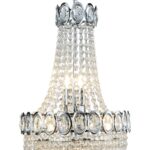 Louis Philippe 6 Light Stunning Crystal Chandelier Chrome