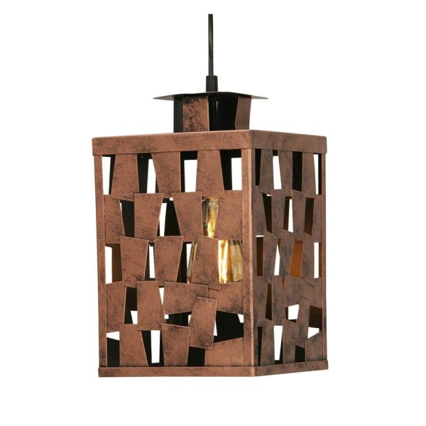 Reka Urban Chic Ceiling Lamp Shade Aged Copper Easy Fit