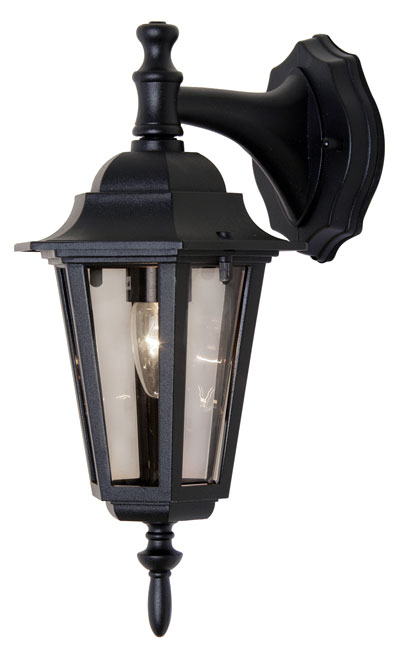 Haxby Traditional Black Outdoor Downward Wall Lantern