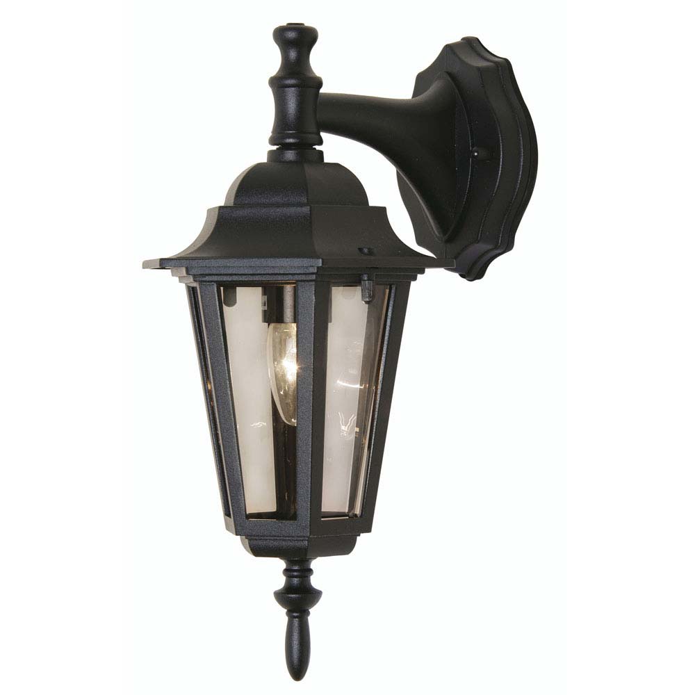 Haxby Traditional Black Outdoor Downward Wall Lantern