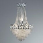Louis Philippe 11 Light Stunning Crystal Chandelier Chrome