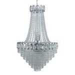 Louis Philippe 11 Light Stunning Crystal Chandelier Chrome
