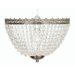 Ekon ceiling lamp shade up lighter in satin nickel main image