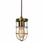 Cellar Early Industrial Single Light Ceiling Pendant Antique Brass